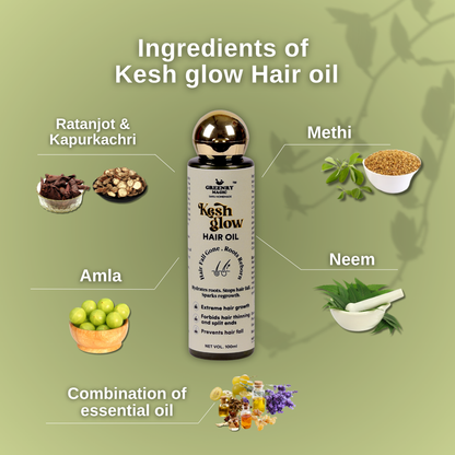 Greenry Magic – Kesh Glow Hair Oil