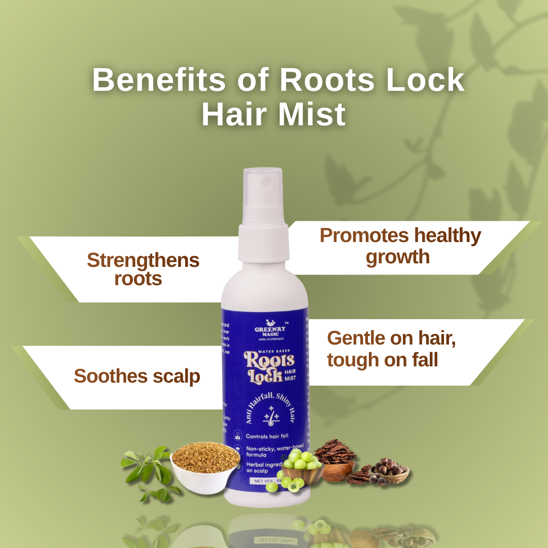 Greenry Magic Root Lock Hair Mist – Strengthen, Nourish & Refresh Naturally