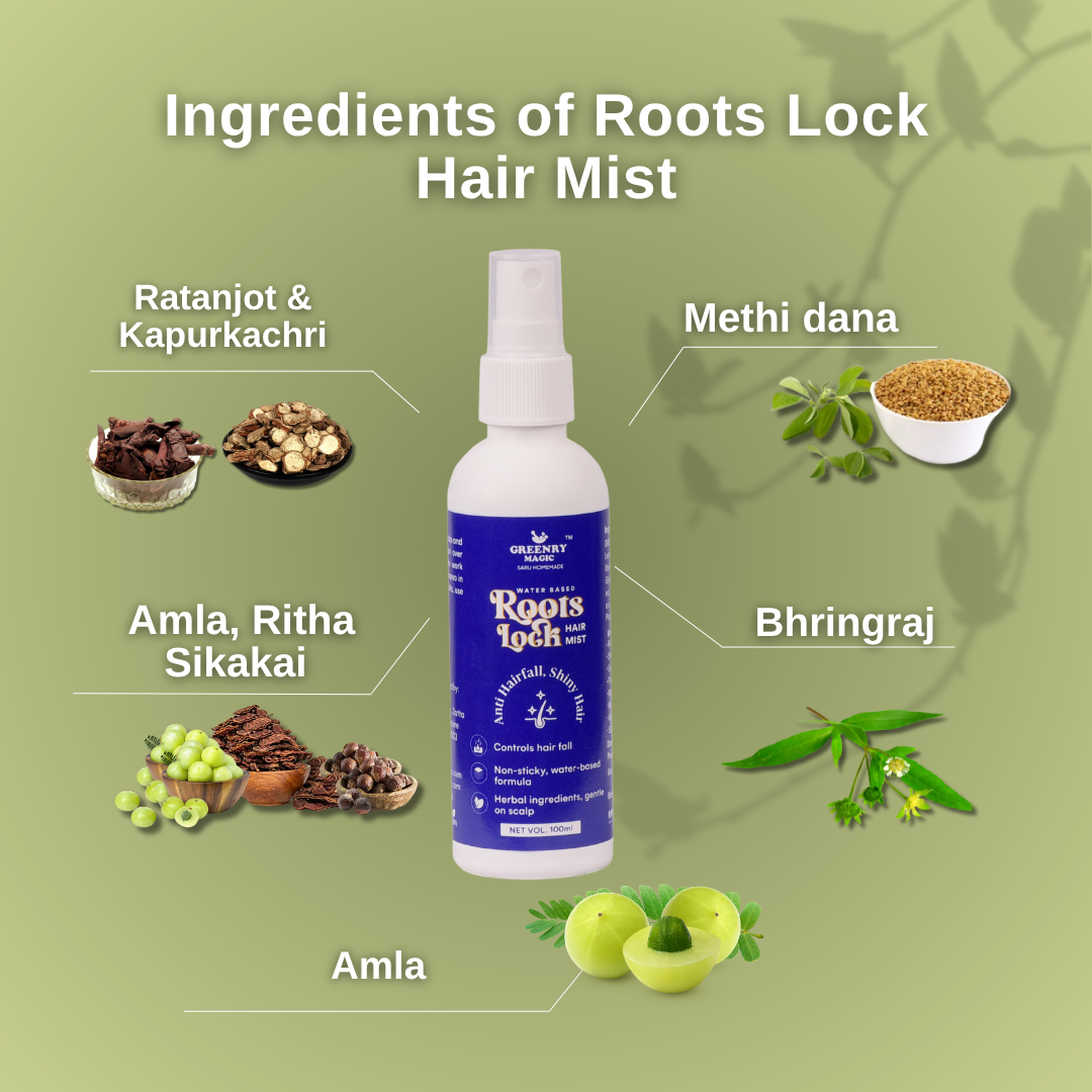 Greenry Magic Root Lock Hair Mist – Strengthen, Nourish & Refresh Naturally