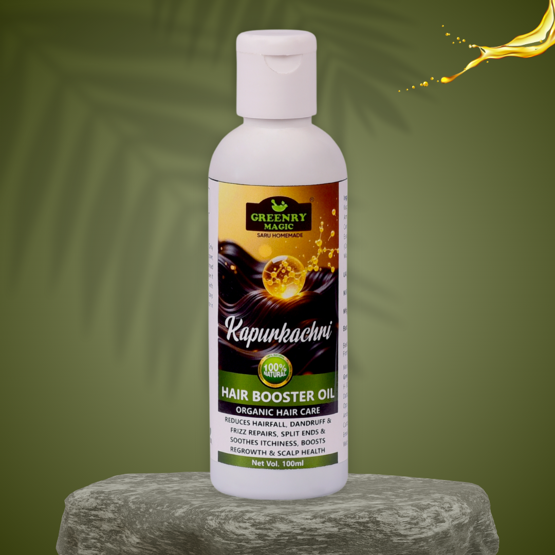 Kapurkachri Hair Booster Oil  
  Kapurkachri Herbal Hair Oil for Volume and Root Strength , alopecia, regrowth,cold pressed oil, homemade oil, Hair,ganjapan ,takal ,kesh galna ,rukhe sukhe baal ,baal girna ,baal tutna ,rusi ,do muhe baal, broad hair line