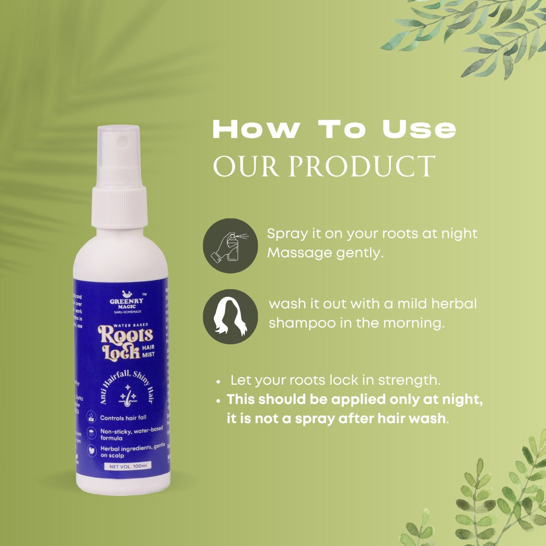 Greenry Magic Root Lock Hair Mist – Strengthen, Nourish & Refresh Naturally