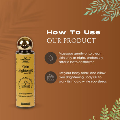 Greenry Magic Skin Brightening Body Oil – Deep Nourishment for Radiant, Glowing Skin